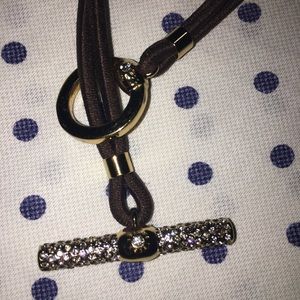 Henri Bendel Crystal adjustable choker/headband